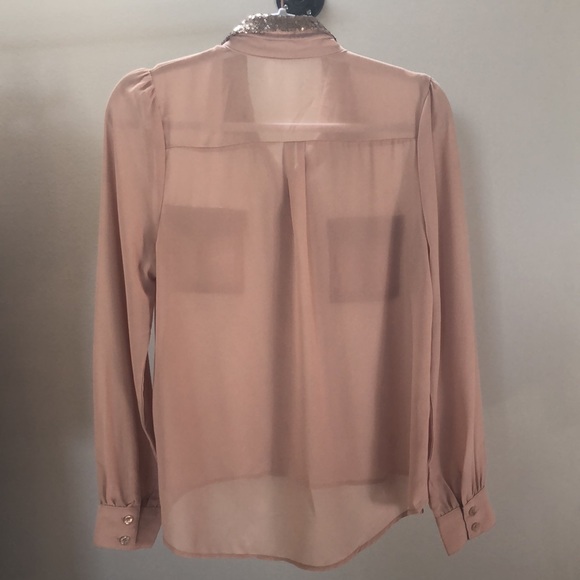 Blu Pepper Sheer Glitter Blouse - Picture 9 of 9